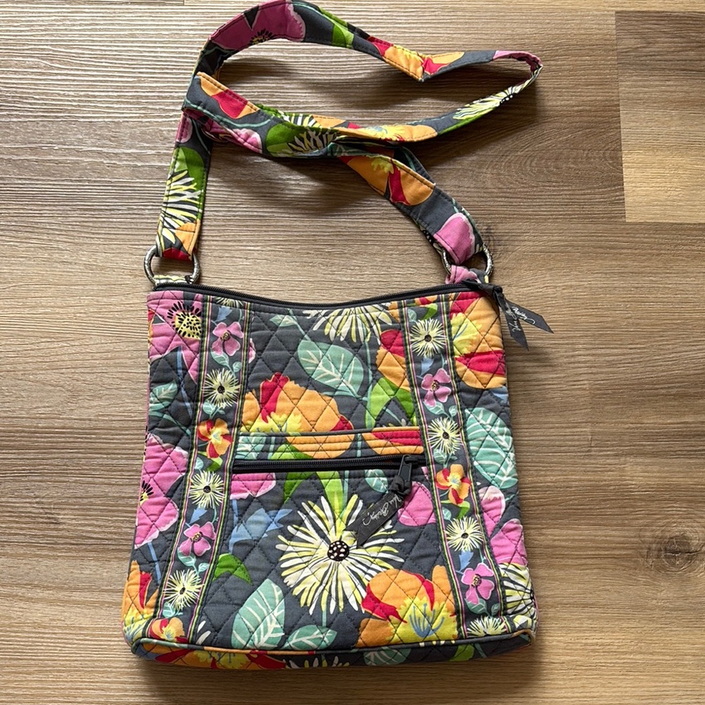 Vera Bradley Jazzy Blooms Floral Quilted Shoulder Bag